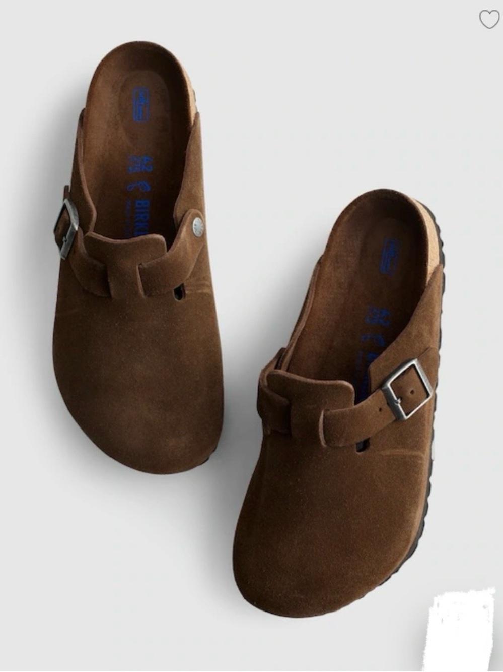 Birkenstock Boston Soft Footbed Suede Clogs Brown Mocha Women’s Size EU 39 8.5
